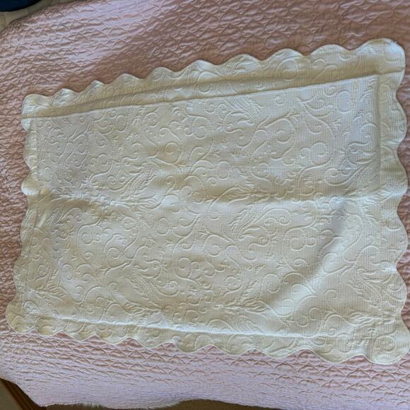 Pillowcase large sham white cottage shabby chic accent cover - Picture 5 of 6